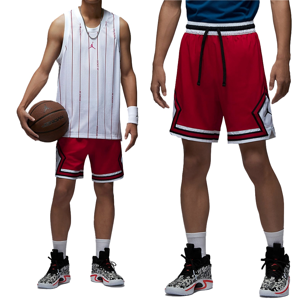 Nike Jordan DF SPRT WVN DMND 男紅喬丹運動籃球休閒短褲FB7581-687 