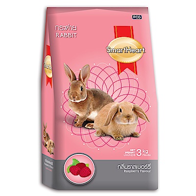 SmartHeart 慧心寶貝兔子飼料 - 覆盆子口味 3kg