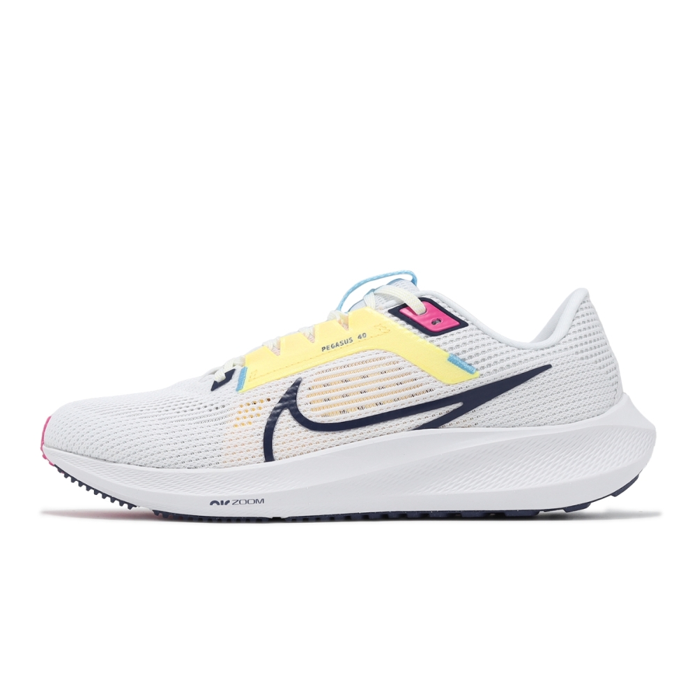 Nike 慢跑鞋Air Zoom Pegasus 40 男鞋白藍紫氣墊小飛馬運動鞋DV3853