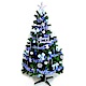 摩達客 12尺豪華版裝飾綠聖誕樹+藍銀色系配件組(不含燈) product thumbnail 1