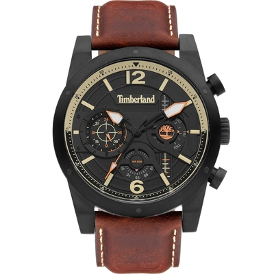 Timberland 天柏嵐 美式 潮流黑殼腕錶 46mm / TDWGF2100001