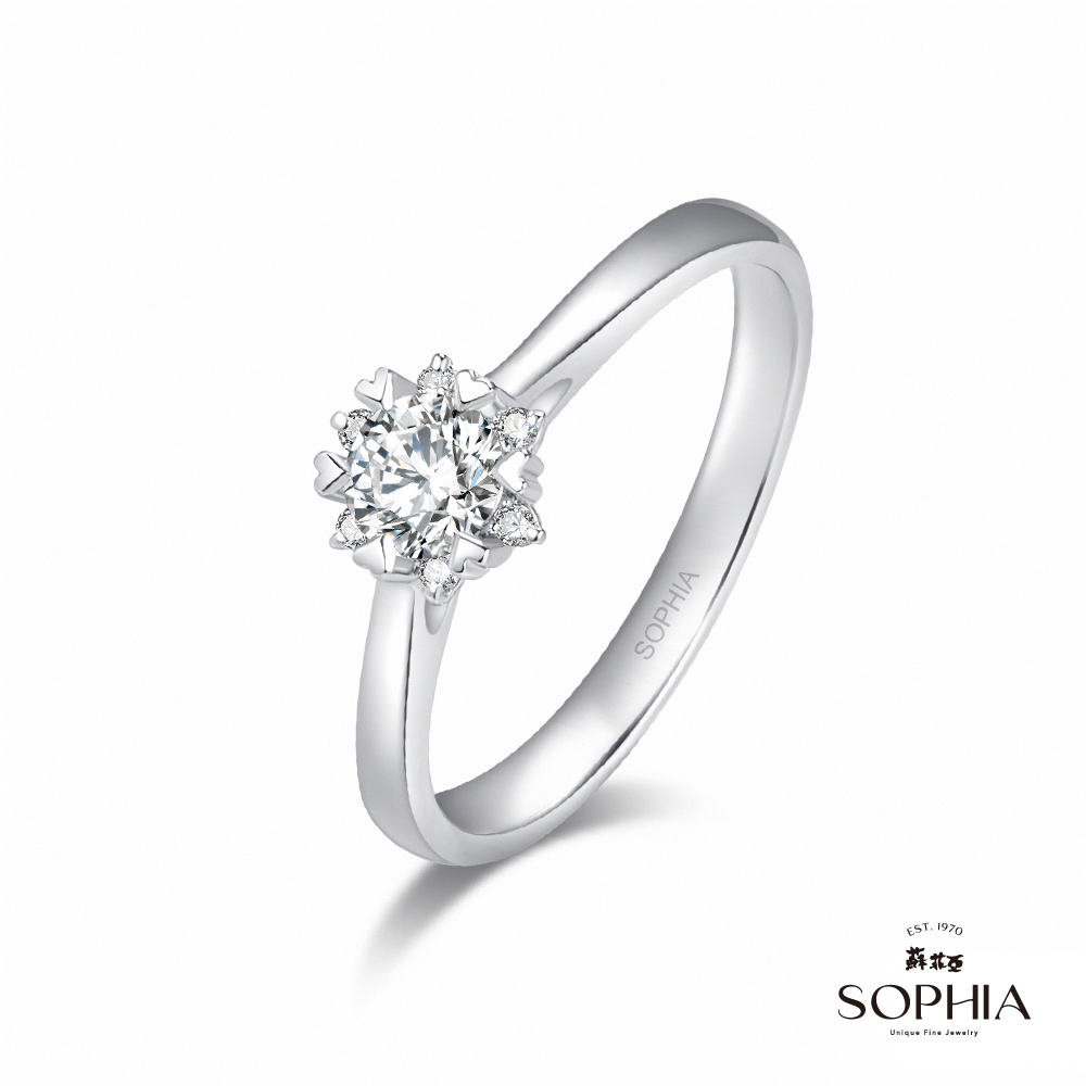 SOPHIA 蘇菲亞珠寶 - 費洛拉30分 F/VS2 18K金 鑽石戒指