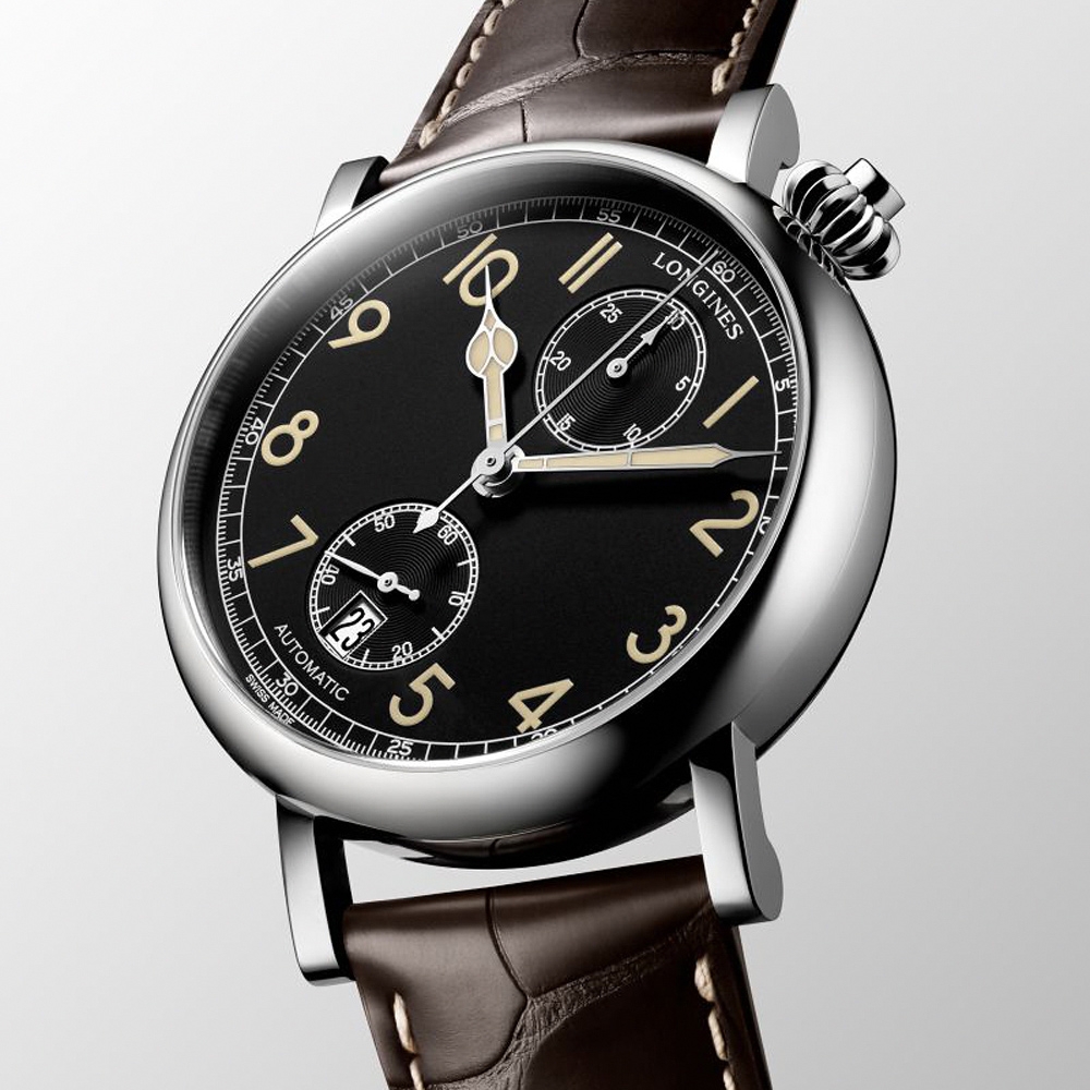LONGINES 浪琴 官方授權 AVIGATION TYPE A-7 1935 復刻機械腕錶 L2.812.4.53.2