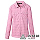 【ATUNAS 歐都納】女款中空纖維保暖長袖格子襯衫A-S1812W粉紅格 product thumbnail 1