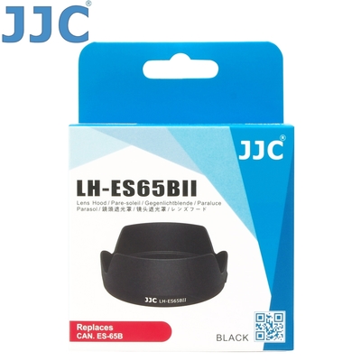 JJC副廠Canon遮光罩LH-ES65BII(蓮花型;相容佳能原廠ES-65B遮光罩)適RF 50mm f1.8 STM