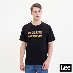 Lee 男款 101+四格漫畫短袖圓領TEE 短袖T恤 黑色
