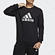 adidas 上衣 男款 長袖上衣 大學T 運動 亞規 MH CREW SWT 黑 HM2960 product thumbnail 1