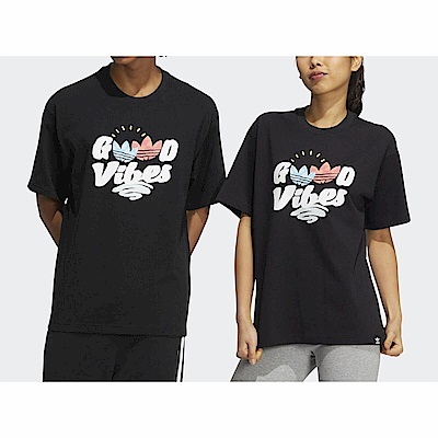 Adidas Y2k Tee 1 [HM8001] 男女 短袖 上衣 T恤 休閒 舒適 棉質 三葉草 愛迪達 黑