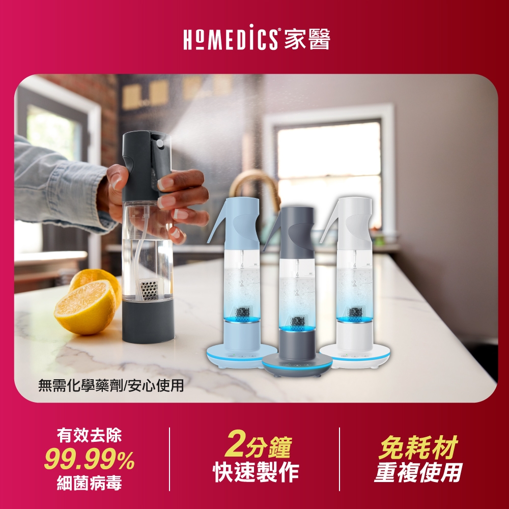 美國 HOMEDICS 家醫 臭氧噴霧清潔機 SAN-OZ100(共三色)