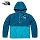 【The North Face 官方旗艦】北面兒童藍色拼接防風可打包連帽外套｜81XII7I product thumbnail 1