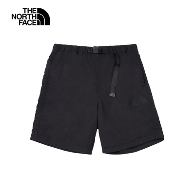 【The North Face 官方旗艦】北面UE男款黑色多口袋短褲｜89TXJK3