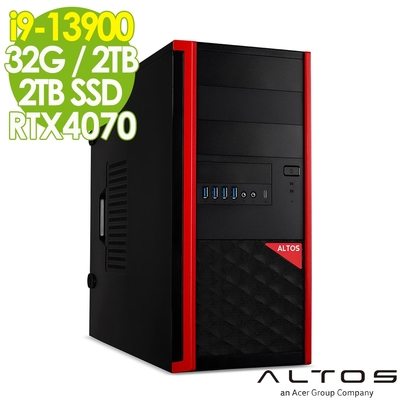 Acer Altos 安圖斯 P150F8 (i9-13900/32G/2TB+2TB SSD/RTX4070-12G/700W/W11P)