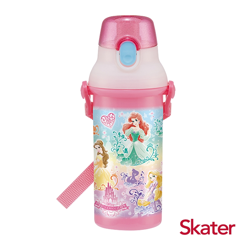 Skater銀離子(480ml)水壺-迪士尼公主Prom