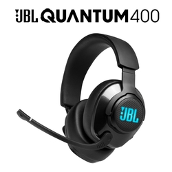 JBL Quantum 400 RGB 環繞音效 USB 電競耳機麥克風