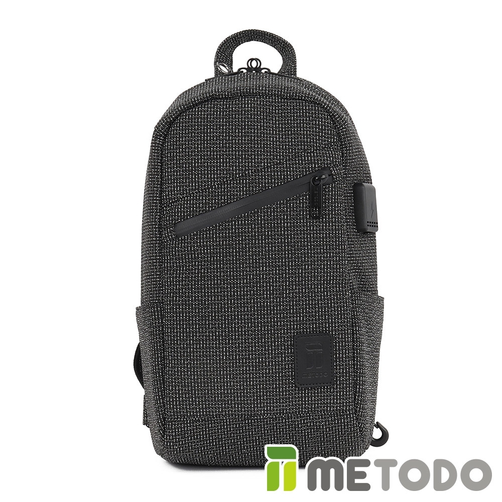 【METODO防盜包】Cross Bag M 不怕割單肩背包/斜背包TSL-202隕石黑/耐磨防潑水/旅遊包/休閒包