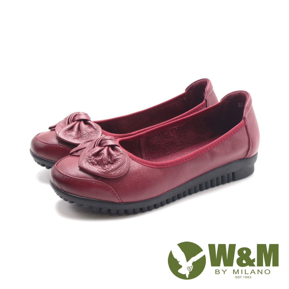 W&M(女)可愛扭結防滑底娃娃鞋 女鞋-紅色(另有黑色)