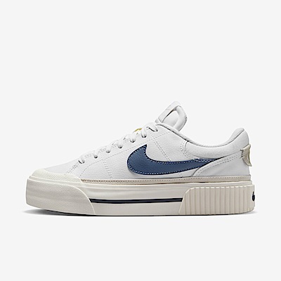 Nike Wmns Court Legacy Lift [DM7590-104] 女 休閒鞋 經典 復古 厚底 白藍