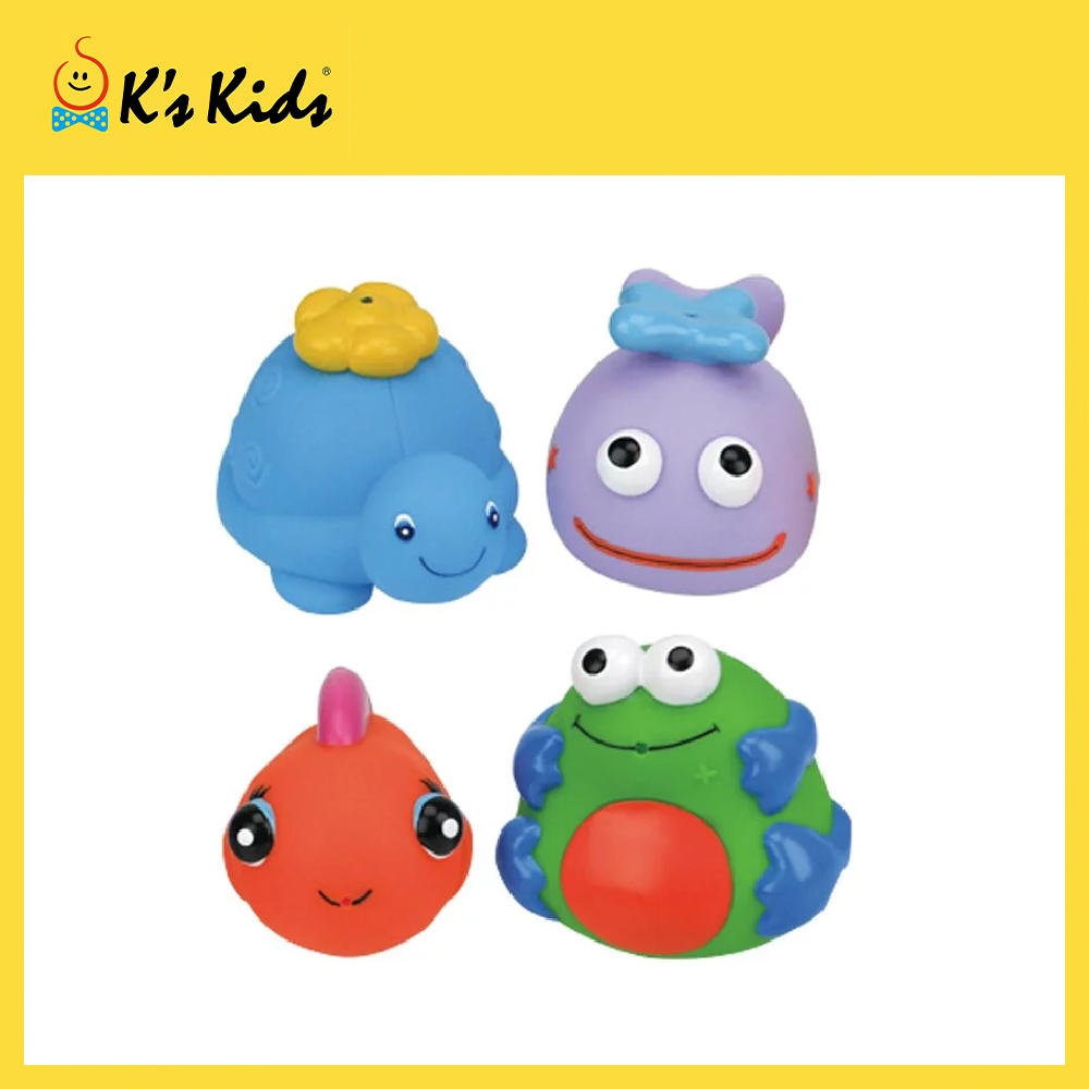 K's Kids 奇智奇思 動物造型洗澡玩具組（4入組）Bath Toy Set