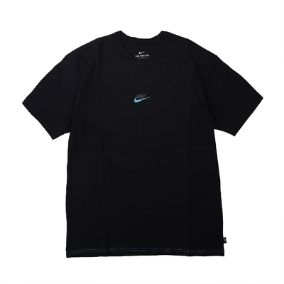 Nike T恤 NSW Tee 運動休閒 男款 基本款 圓領 刺繡小LOGO 穿搭 黑 藍 DB3194-011