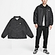 Nike 外套 Club Coaches Jacket 男款 黑 白 梭織 寬鬆 抽繩 教練外套 風衣 夾克 FN3317-010 product thumbnail 1