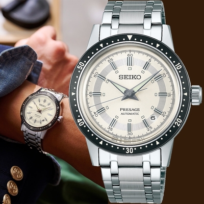 SEIKO 精工 Presage Style60’s系列 Crown Chronograph 60週年紀念限量機械錶 送禮推薦(SRPK61J1/4R35-05Z0S)_SK045