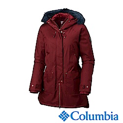 Columbia哥倫比亞 女款- Omni-TECH 防水透氣長版大衣-暗紅