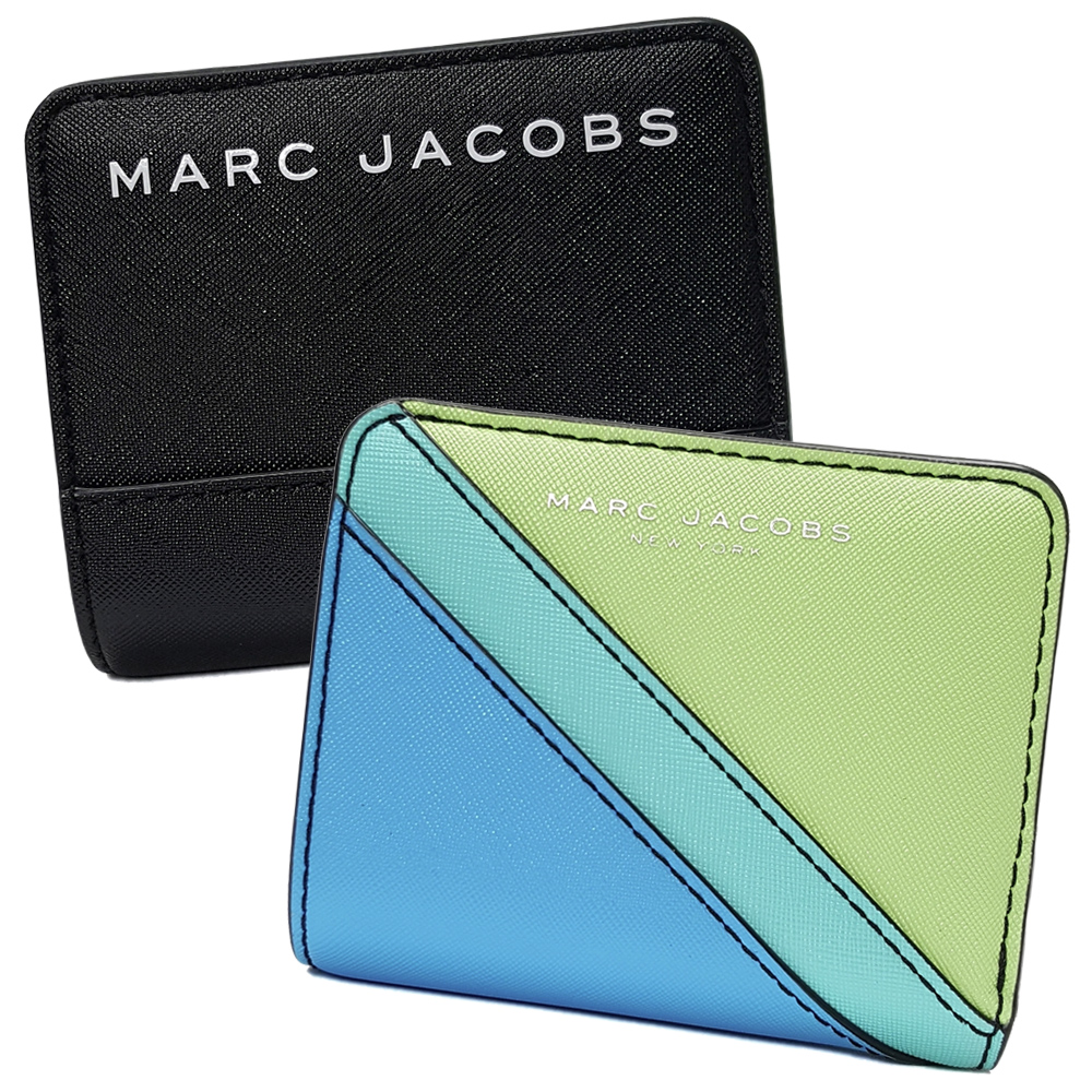 MARC JACOBS 防刮皮革釦式短夾