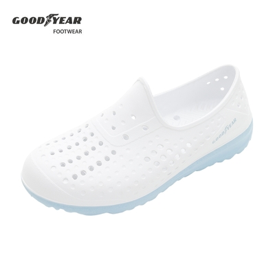 【GOODYEAR 固特異】女款 多功能輕便鞋-水底紋 白藍色(GAWP32739)