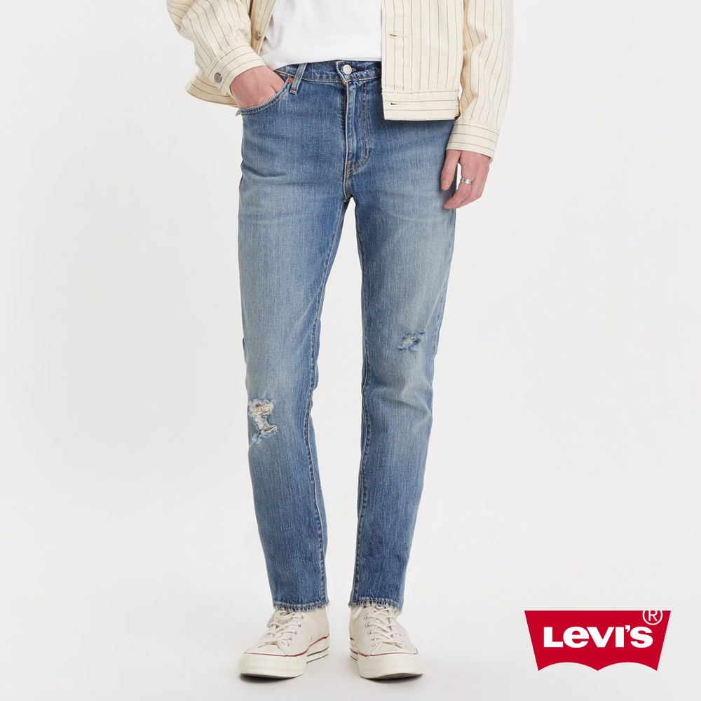 Levis 男款 511低腰修身窄管牛仔褲 / 精工磨損抓破工藝 / 彈性布料