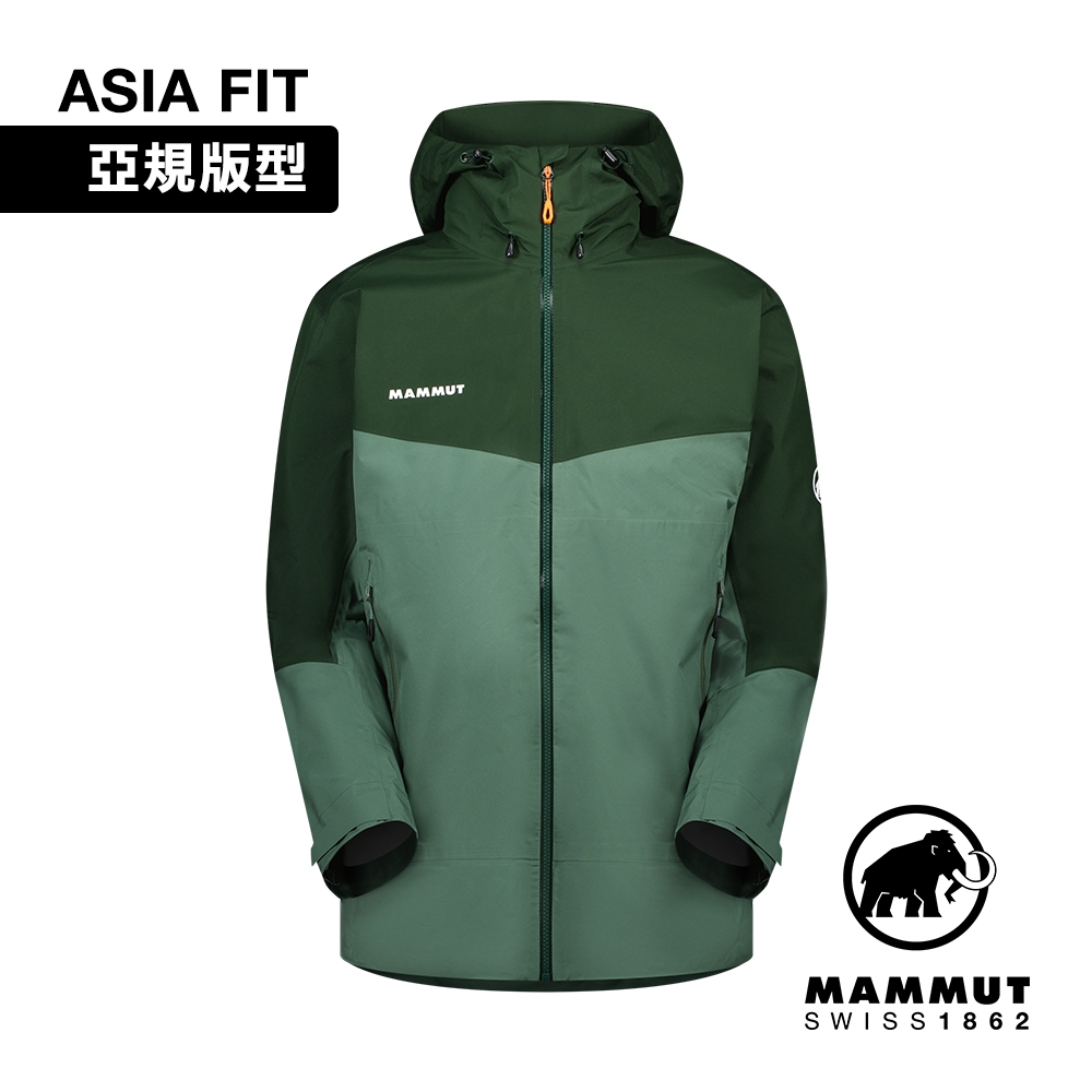 【Mammut 長毛象】Convey Tour HS Hooded Jacket AF 防風防水連帽外套 深玉石綠/綠樹林 男款 #1010-28451