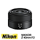 Nikon NIKKOR Z 40mm F2 定焦鏡頭 全片幅餅乾鏡頭 公司貨 product thumbnail 1