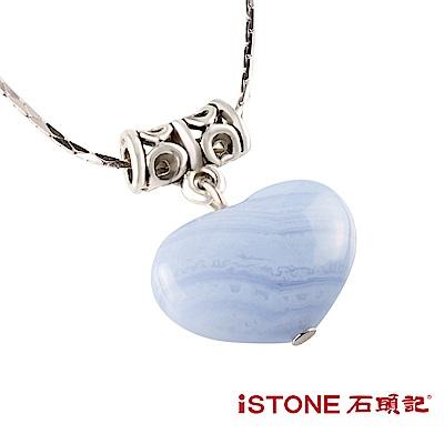 石頭記 藍紋瑪瑙項鍊-愛情海洋
