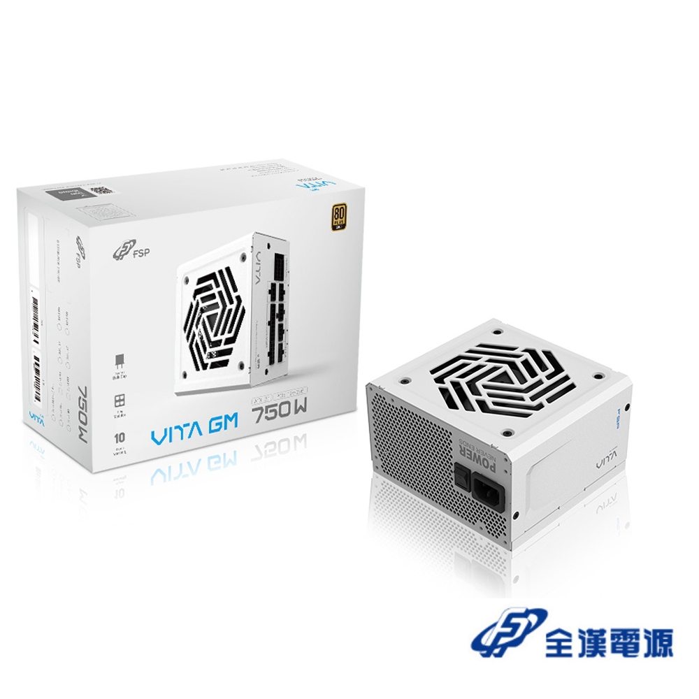 FSP 全漢 VITA-750GM 750瓦金牌 電源供應器(白色)