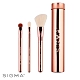 Sigma 基本旅行刷具3件組(含刷具罐)-玫瑰金 Essential Trio Brush Set #Rose Gold product thumbnail 2