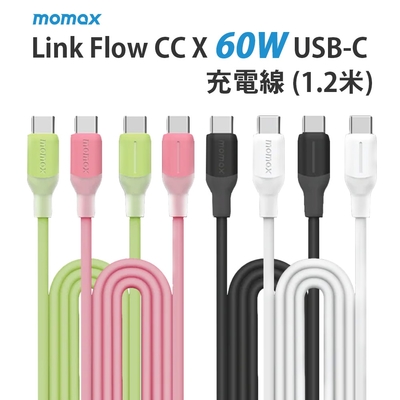 MOMAX 1-Link Flow CC X 60W USB-C 充電線 (1.2M)