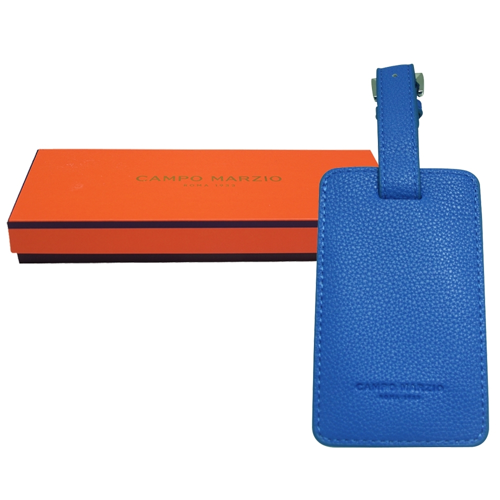 CAMPO MARZIO皮革行李吊牌-藍莓色(附盒)