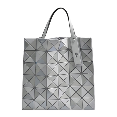 ISSEY MIYAKE 三宅一生BAOBAO雙色幾何方格6X6手提包(白色)