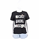 Moschino SesameStreet 芝麻街聯名 ABC字母黑色短袖TEE T恤 product thumbnail 1