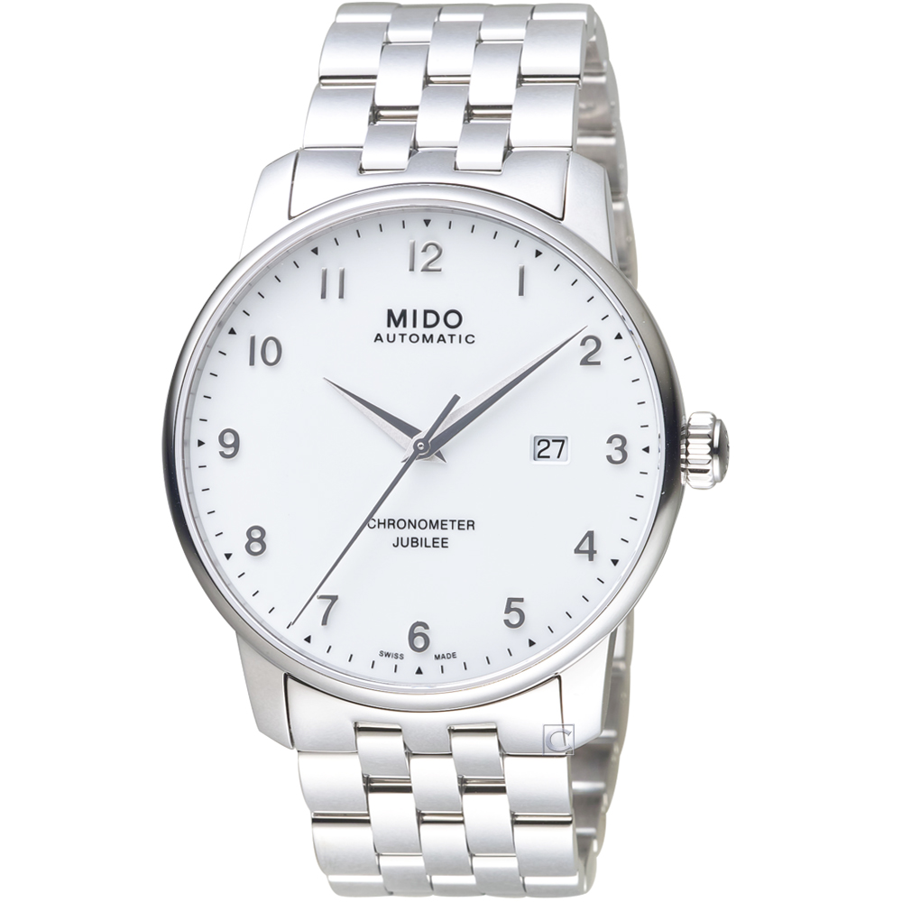 【MIDO 美度】官方授權 BARONCELLI JUBILEE天文台機械錶M0376081101200