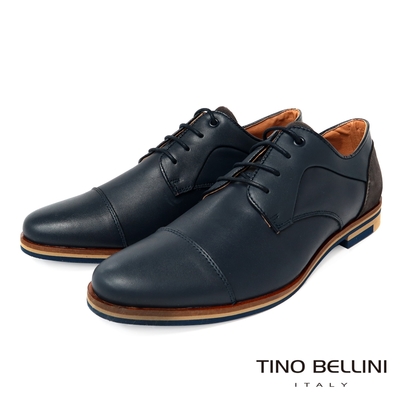 Tino Bellini 葡萄牙進口經典綁帶紳士鞋HM2T038 -4(深邃藍)