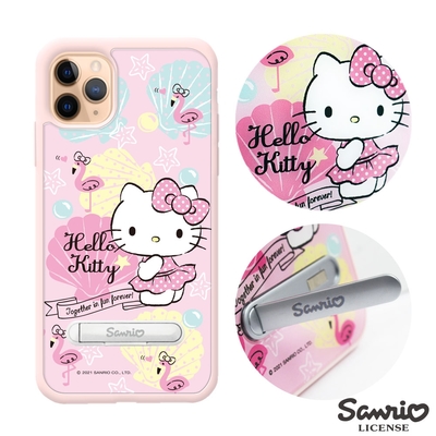 三麗鷗 Kitty iPhone 11 Pro 5.8吋減震立架手機殼-熱帶凱蒂