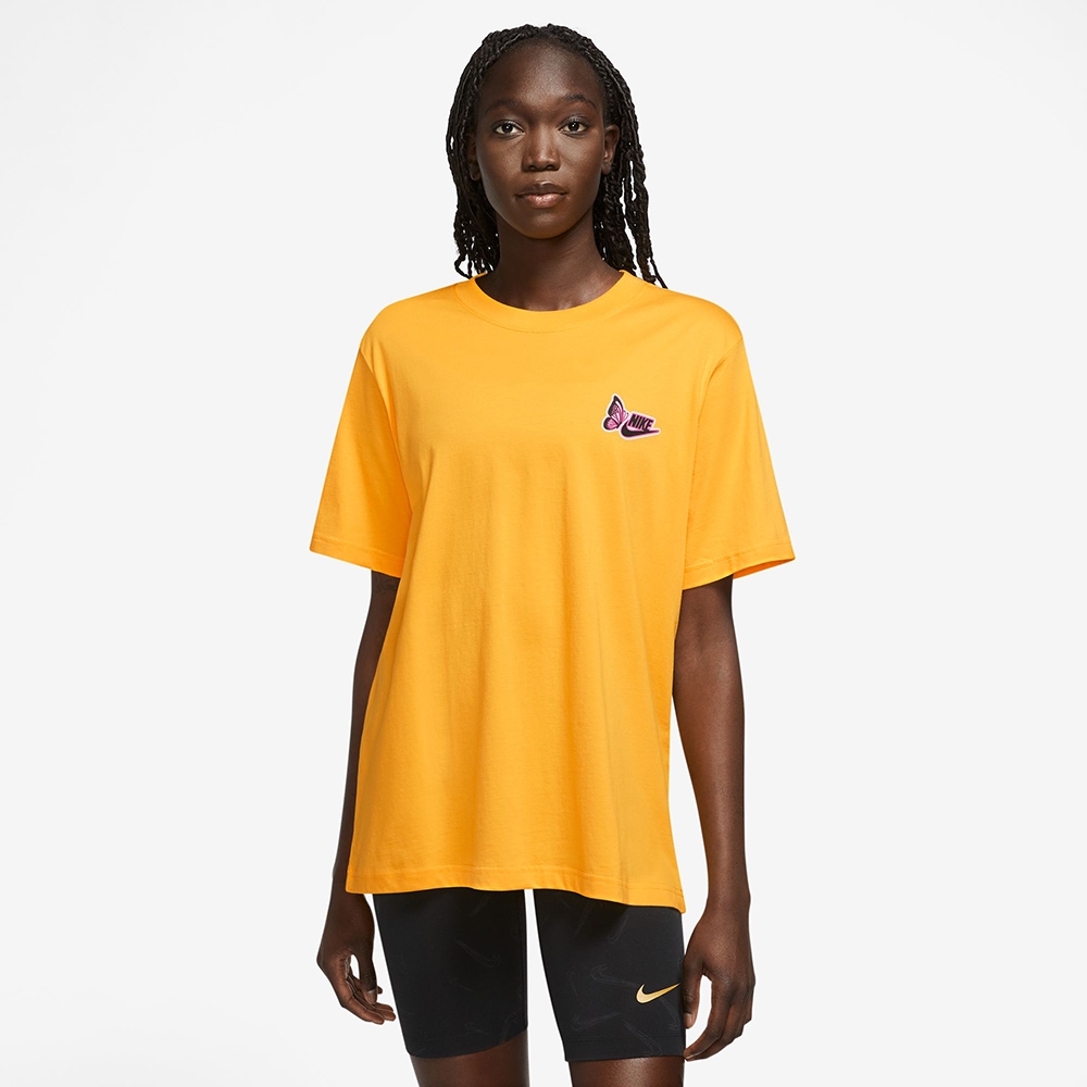 NIKE 上衣 女款 短袖上衣 運動 AS W NSW TEE OC 1 BF 黃 FD2548-739