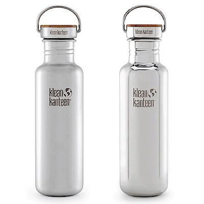 美國Klean Kanteen 竹片鋼蓋不鏽鋼瓶800ml