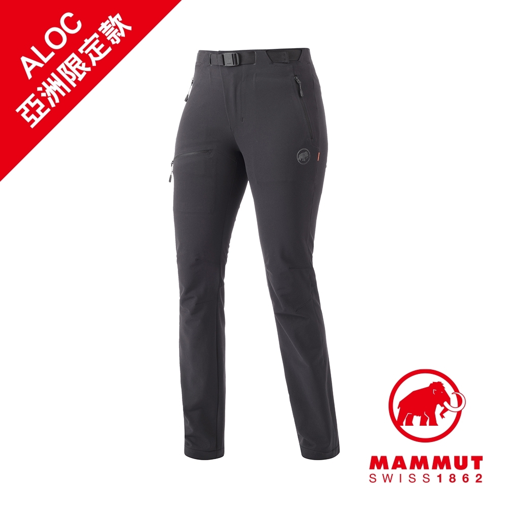 【Mammut 長毛象】Yadkin SO Pants AF 彈性耐磨防潑水長褲 幻影黑 女款 #1021-00171