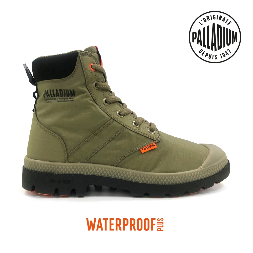 PALLADIUM PAMPA LITE+ SC VAPOR WP+輕量拉鍊防水靴-中性-綠