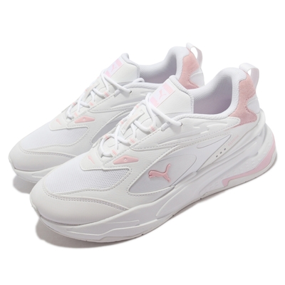 Puma 休閒鞋 RS Fast Tonal 經典復古 女鞋 海外限定 微增高 穩固 支撐 透氣 白 粉 375639-03