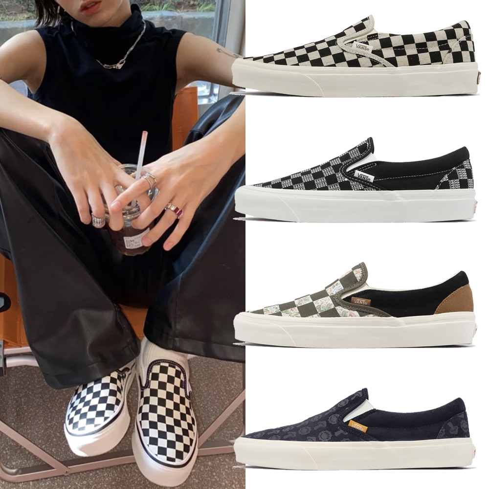 Vans 懶人鞋 Classic Slip-On 男鞋 女鞋 情侶鞋 棋盤格 花紋 休閒鞋 單一價 VN0A5JMH705