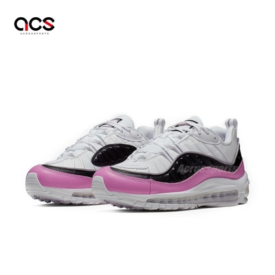 Nike 休閒鞋 Wmns Air Max 98 SE 女鞋 白 粉紅 黑 氣墊 厚底 AT6640-100