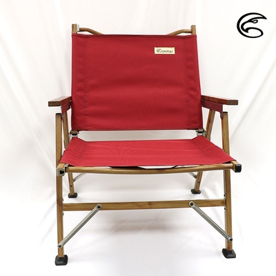 ADISI 望月復古椅 戶外露營折疊椅AS20033 酒紅色