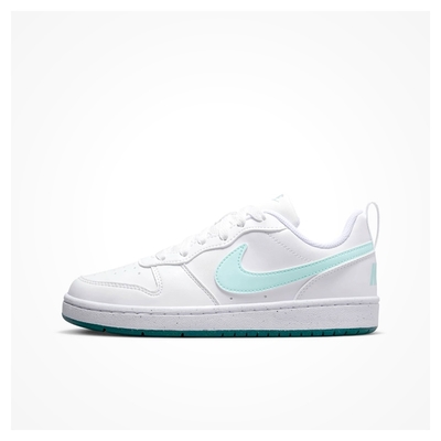 NIKE COURT BOROUGH LOW RECRAFT (GS) 大童男女休閒鞋-白藍-DV5456102